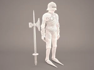 medieval knight armor 3D Model