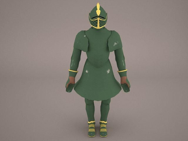 medieval knight armor 3D Модель .c4d .max .obj .3ds .fbx .stl .blend 