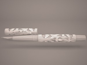 fountain pen Model 3D