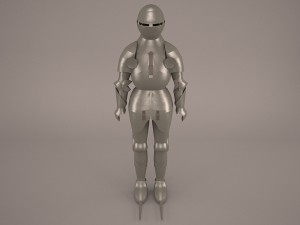 medieval knight armor 3D Model