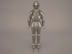 средневековые рыцарские доспехи 3D Модель