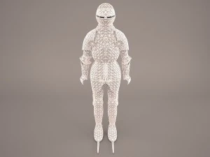 medieval knight armor 3D Model