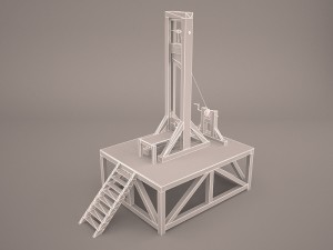 guillotine Modelo 3D