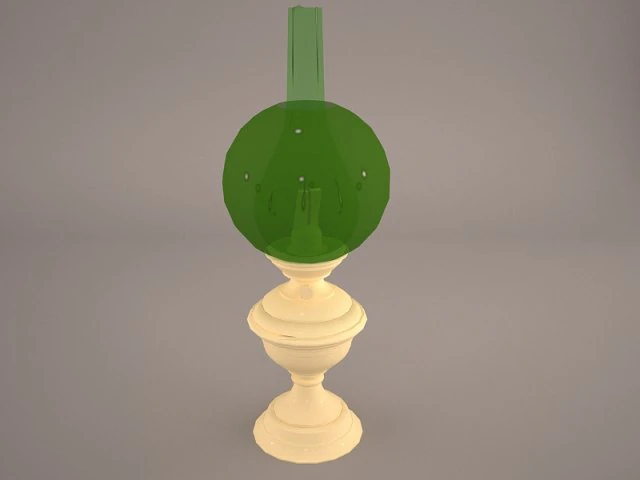 oil lamp 3D Model .c4d .max .obj .3ds .fbx .stl .blend 