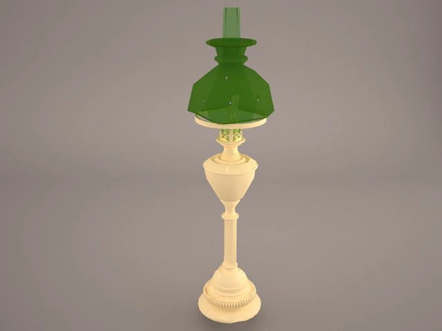 oil lamp 3D Model .c4d .max .obj .3ds .fbx .stl .blend 