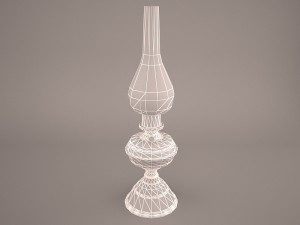 oil lamp 3D-Modell