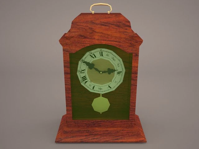 antique clock 3D Model .c4d .max .obj .3ds .fbx .stl .blend 