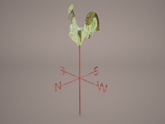 weather vane 3D मॉडल .c4d .max .obj .3ds .fbx .stl .blend 
