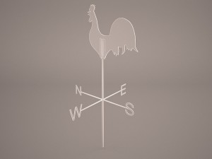 weather vane 3D मॉडल