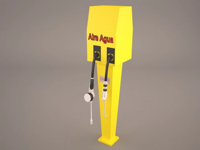 tire pump 3D Model .c4d .max .obj .3ds .fbx .stl .blend 