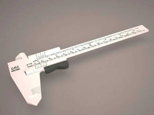 vernier caliper 3D Model .c4d .max .obj .3ds .fbx .stl .blend 