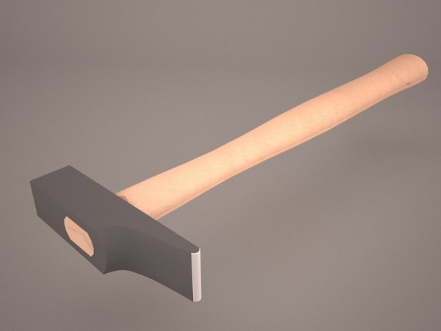 hammer 3D Model .c4d .max .obj .3ds .fbx .stl .blend 