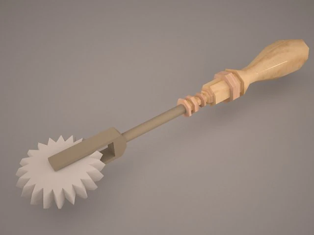 pastry cutting wheel 3D Model .c4d .max .obj .3ds .fbx .stl .blend 