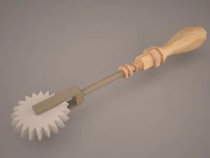 roda pemotong kue Model 3D