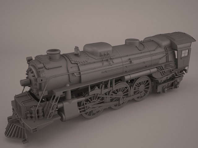 steam locomotive 3D मॉडल .c4d .max .obj .3ds .fbx .stl .blend