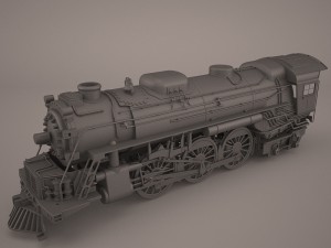 steam locomotive 3D Model