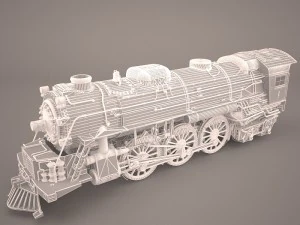 steam locomotive 3D Model