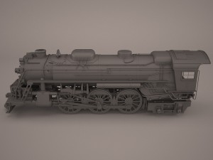 steam locomotive 3D मॉडल