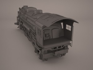 steam locomotive 3D मॉडल