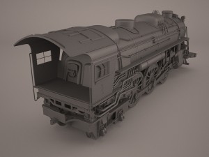 steam locomotive 3D मॉडल