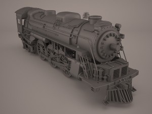steam locomotive 3D मॉडल