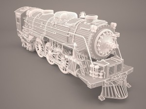 steam locomotive 3D मॉडल