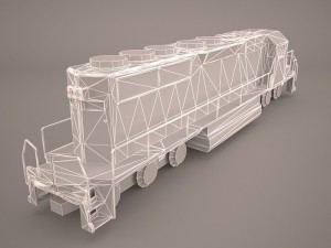 locomotive emd sd70ace bnsf 3D Модель