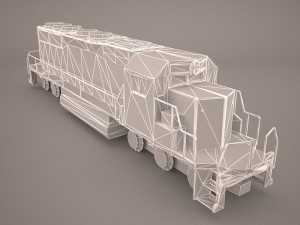 locomotive emd sd70ace bnsf 3D Модель