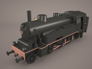 steam locomotive 3D Model