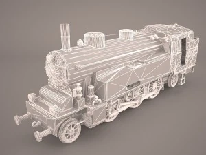 steam locomotive 3D Model