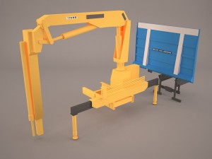 high lift on trailer chassis 3D Модель