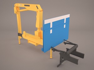 high lift on trailer chassis 3D Model