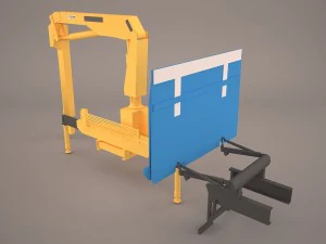 high lift on trailer chassis 3D Model