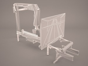high lift on trailer chassis 3D Model