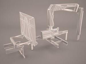 high lift on trailer chassis 3D Model