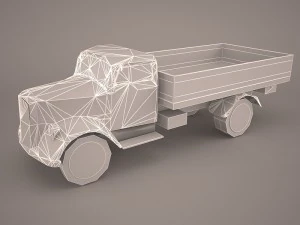 opel blitz - 3t cargo truck - 17 pzdiv 3D Model