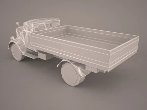 opel blitz - 3t cargo truck - 17 pzdiv 3D Model