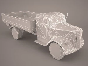 opel blitz - 3t cargo truck - 17 pzdiv 3D Model