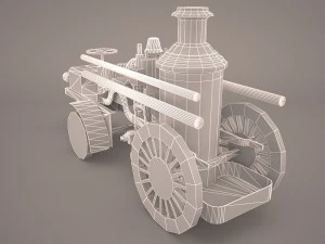 1911 christie fire engine 3D Model