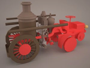 1911 christie fire engine 3D Model