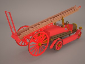 fire pumper Model 3D