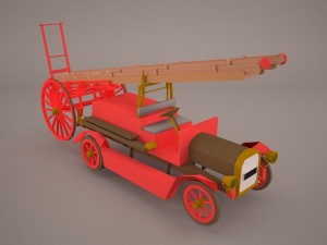 fire pumper Model 3D