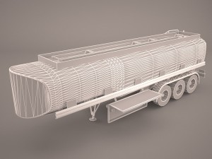 tanker trailer 3D 모델