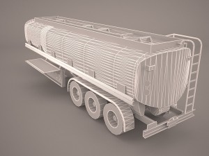 tanker trailer 3D 모델