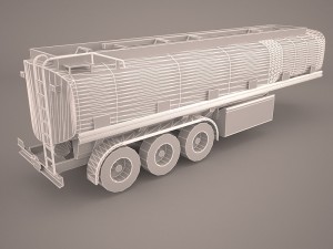 tanker trailer 3D 모델