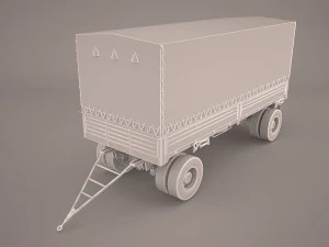 wagon trailler 3D Model