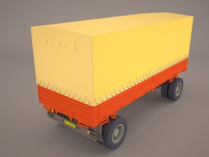 wagon trailler 3D Модель