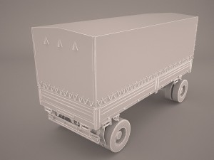 wagon trailler 3D Модель
