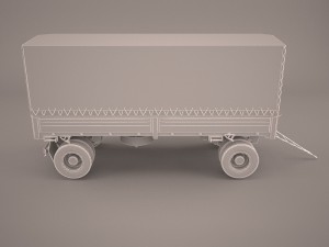 wagon trailler 3D Модель