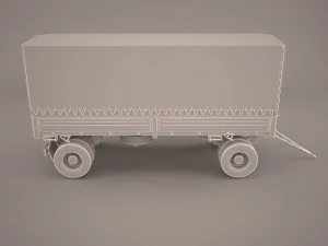 wagon trailler 3D Model